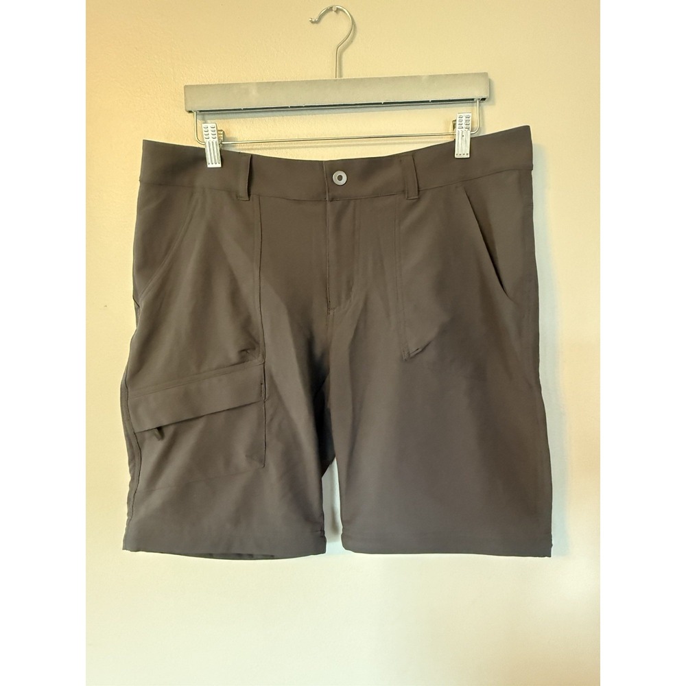 Columbia Shorts Gray Zip Cargo Pocket 14 long